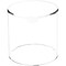 Plymor Clear Acrylic Round Cylinder Display Riser, 4" H x 4" D
